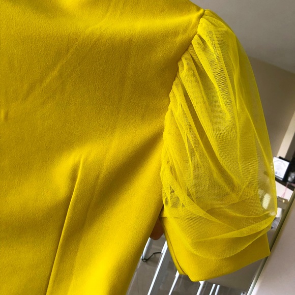 Bright Puff Sleeve Beautiful Top Stretchy Material - Picture 10 of 12